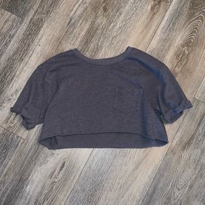 Grey Victoria’s Secret Sport Cropped Tee